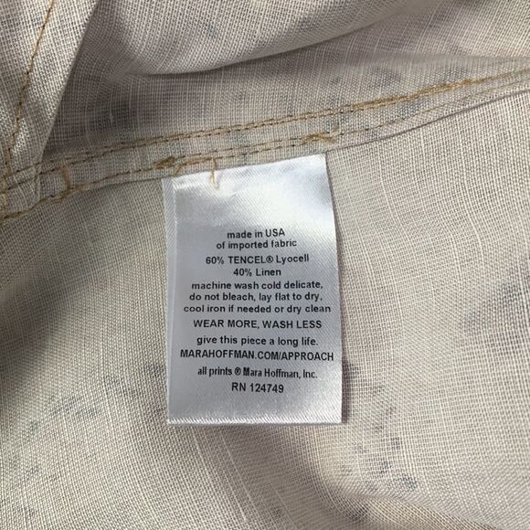 Mara Hoffman Tan Snake Paper Bag Tie Slacks - Picture 16 of 16